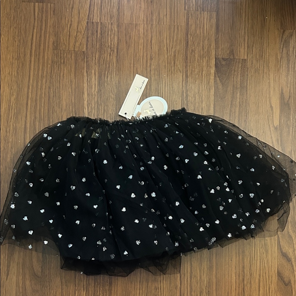 NWT Doe a Deer Tutu with Sliver Hearts - Size 4